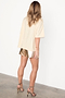 Cream Beaded Logo T-shirt