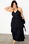 Black Matilda Wrap Dress