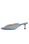 Embellished Denim City Mules