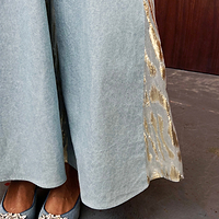 Thumbnail for Embellished Denim City Mules