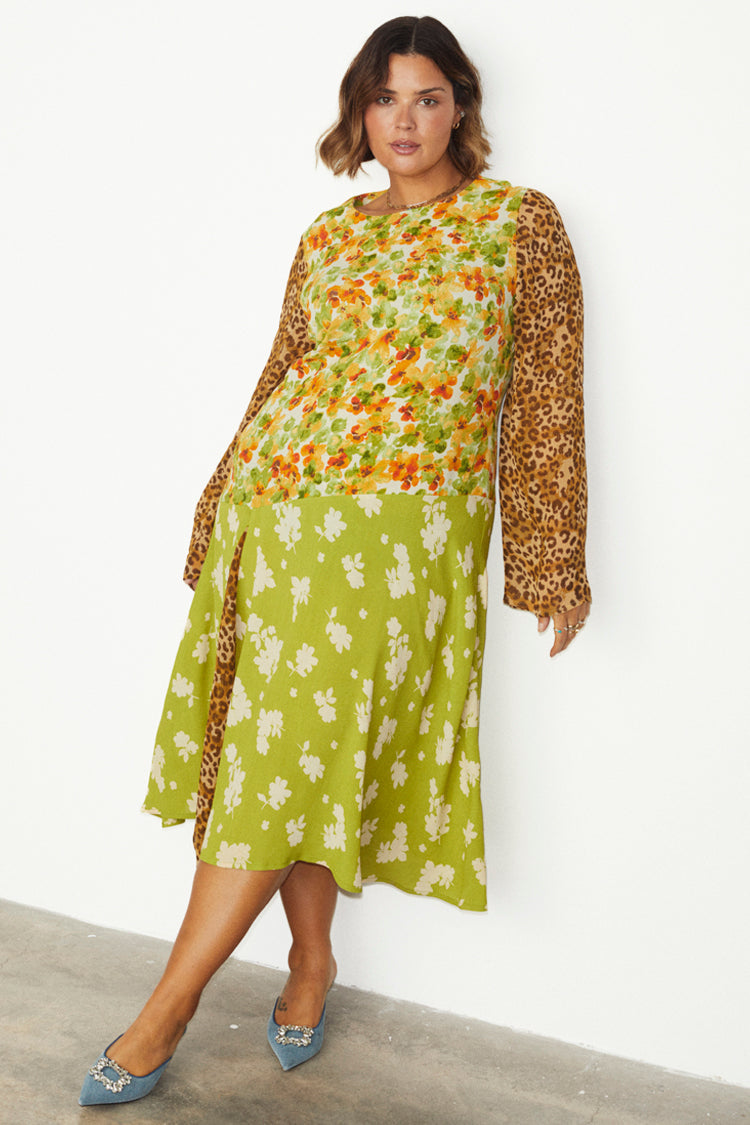 Floral And Leopard Blair Dress (SC)