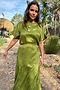 Green Jacquard Midi Erin Dress