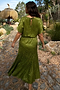 Green Jacquard Midi Erin Dress