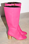 Magenta Knee High Boot
