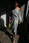Silver Plisse Jaspre Wrap Skirt