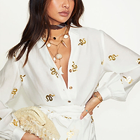 Thumbnail for Gold Snake Miley Shirt