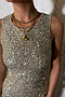 Silver Sequin Tank Top