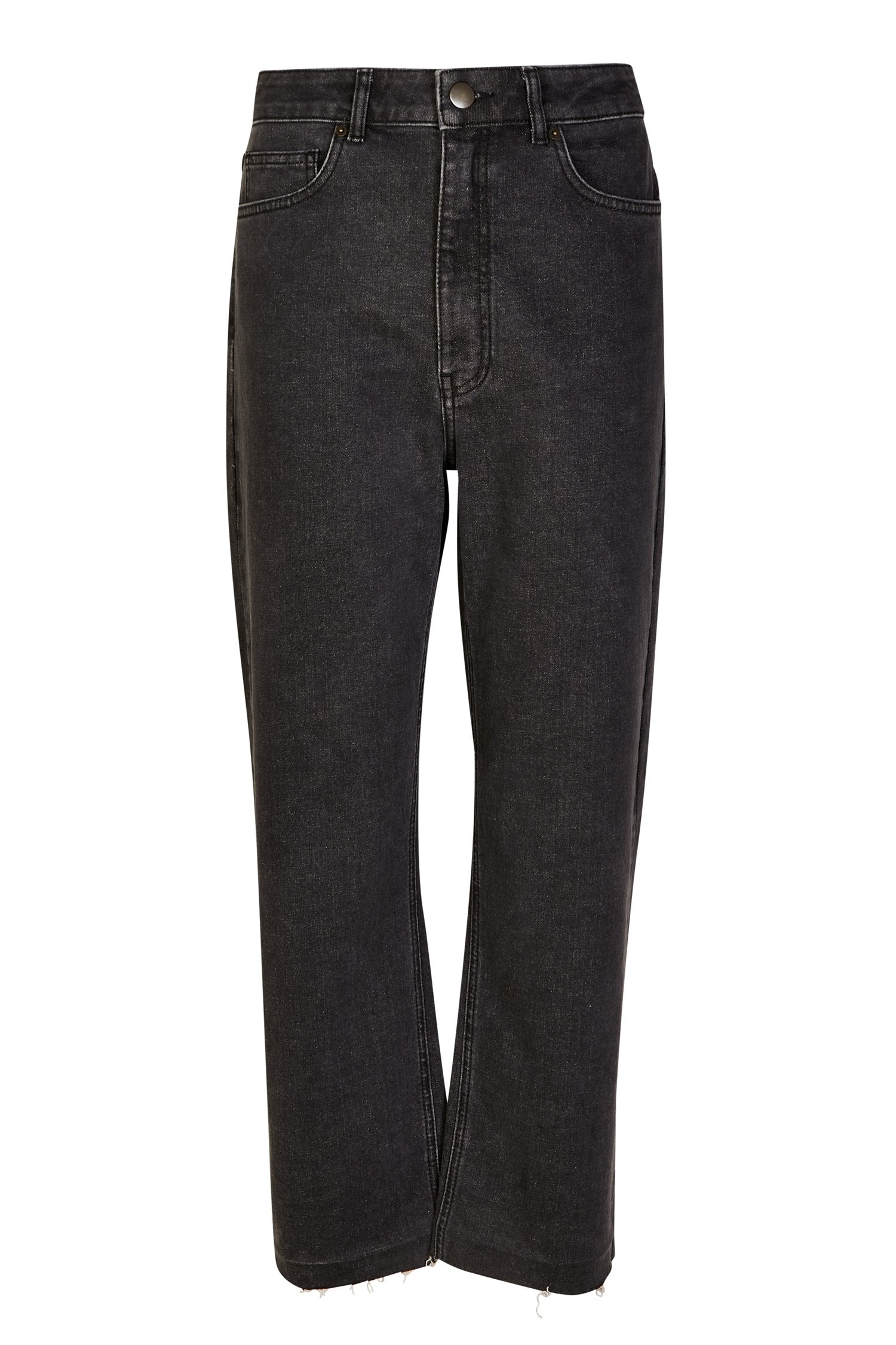 Straight Leg Black Wash Jeans
