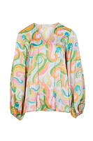 Thumbnail for Pastel-Groove-Blouson-Sleeve-Top-£69