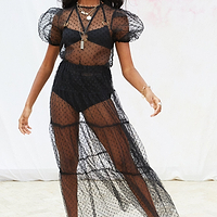 Thumbnail for Black-Spotted-Sheer-Top-£39