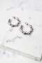 Silver Bamboo Earrings