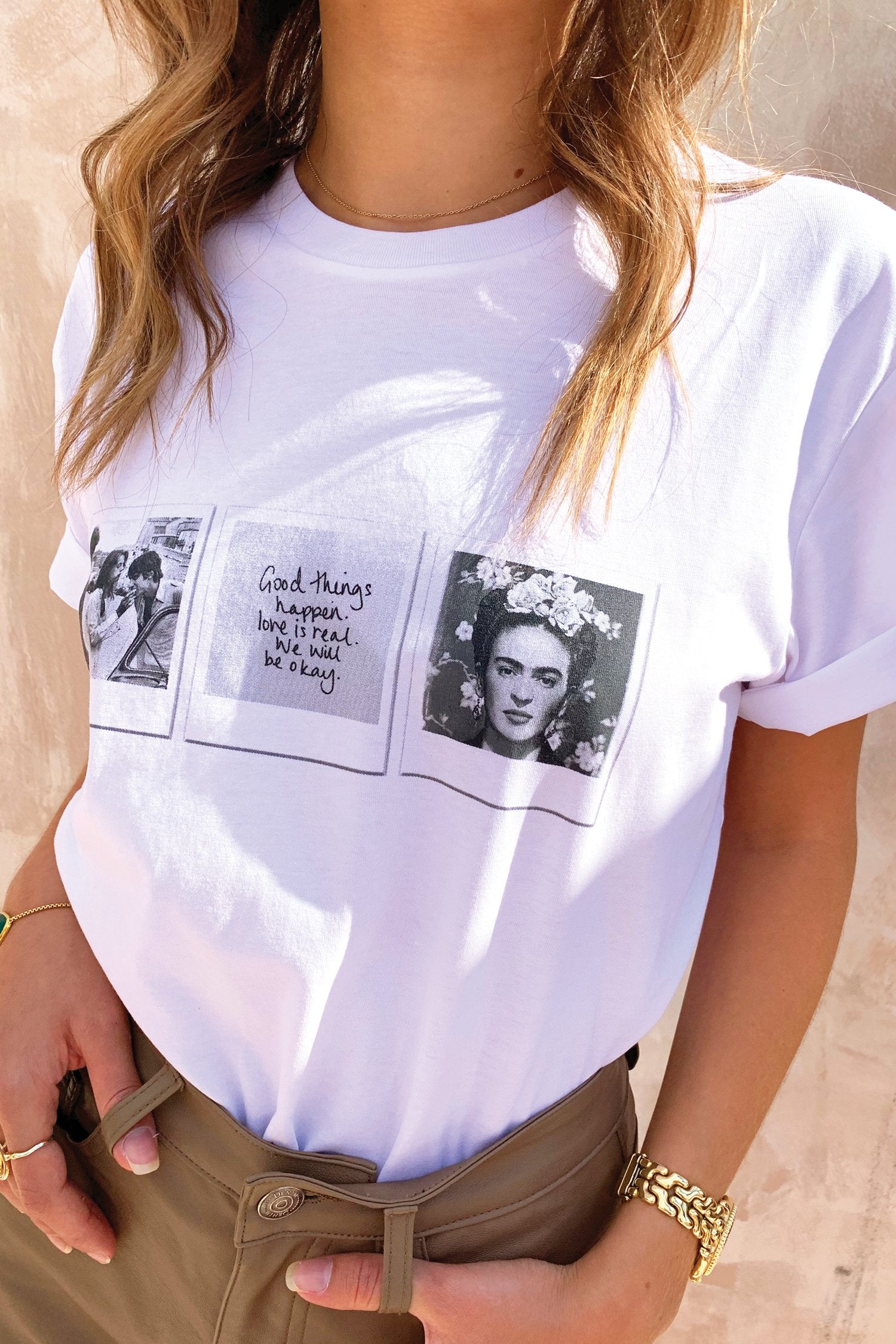 White Good Things Happen T-Shirt