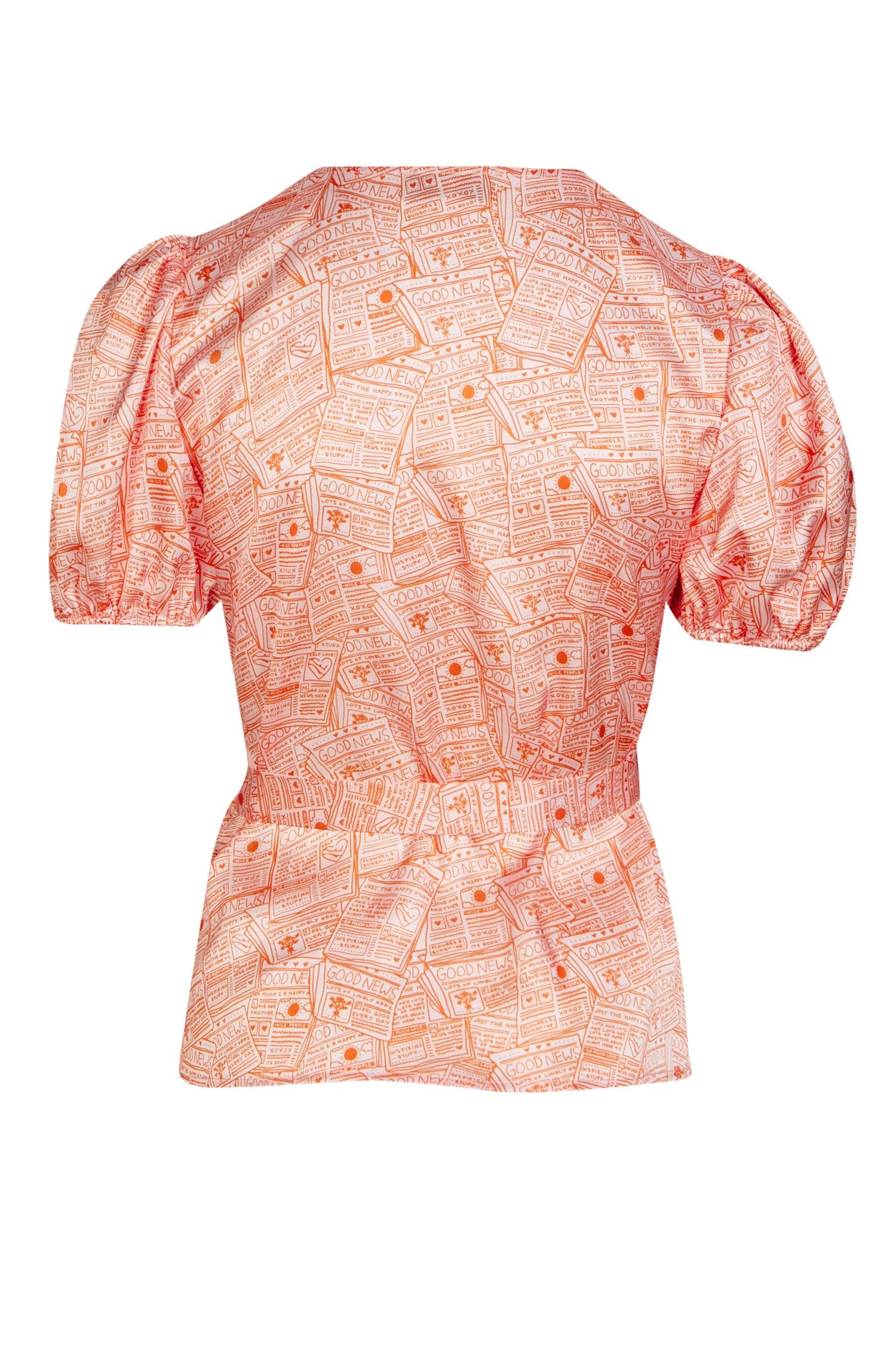 Pink-Good-News-Wrap-Top-£59