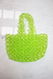 Acid Green Beaded Bag