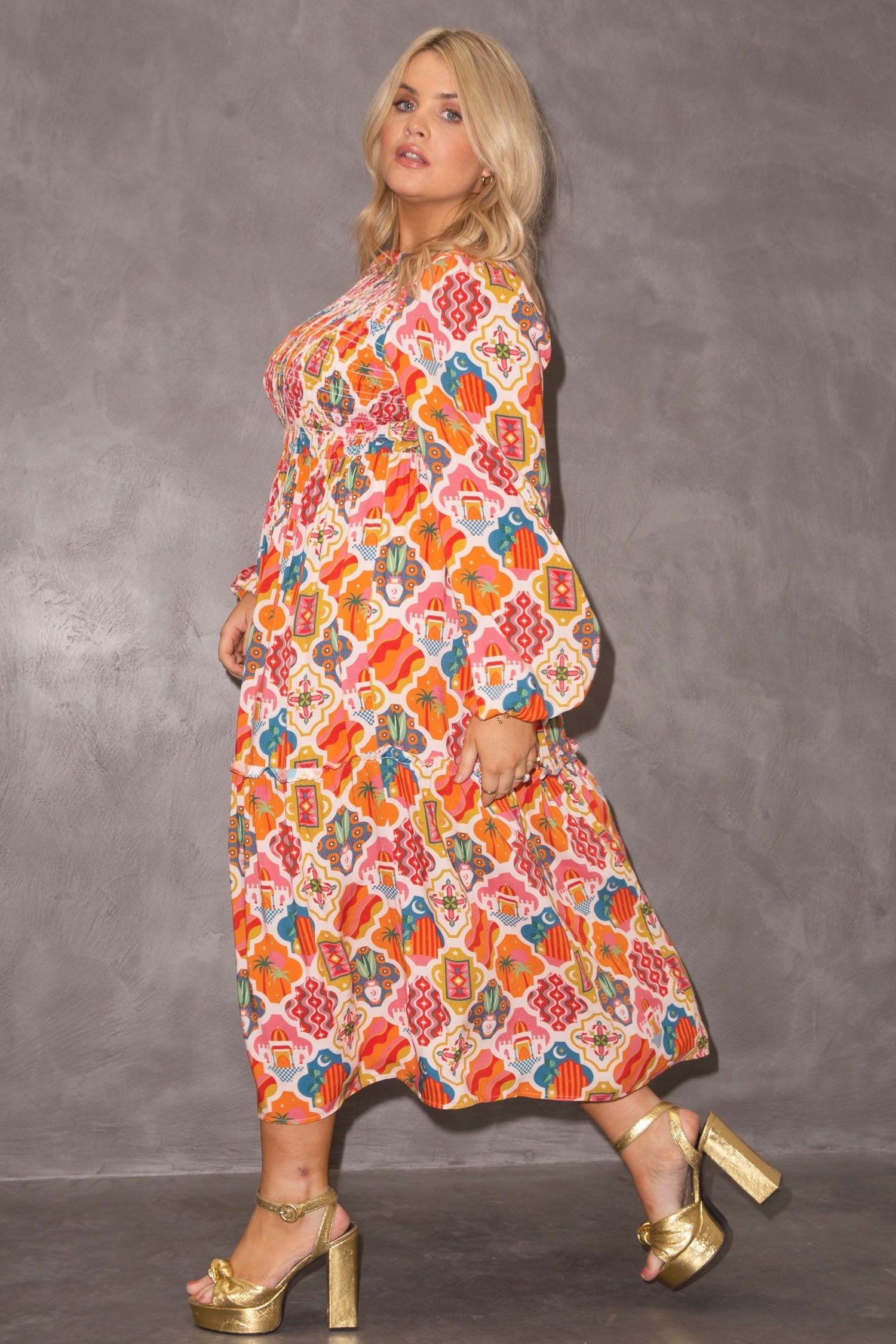 Amina Midi Dress - Curve - nfd-demo-dev