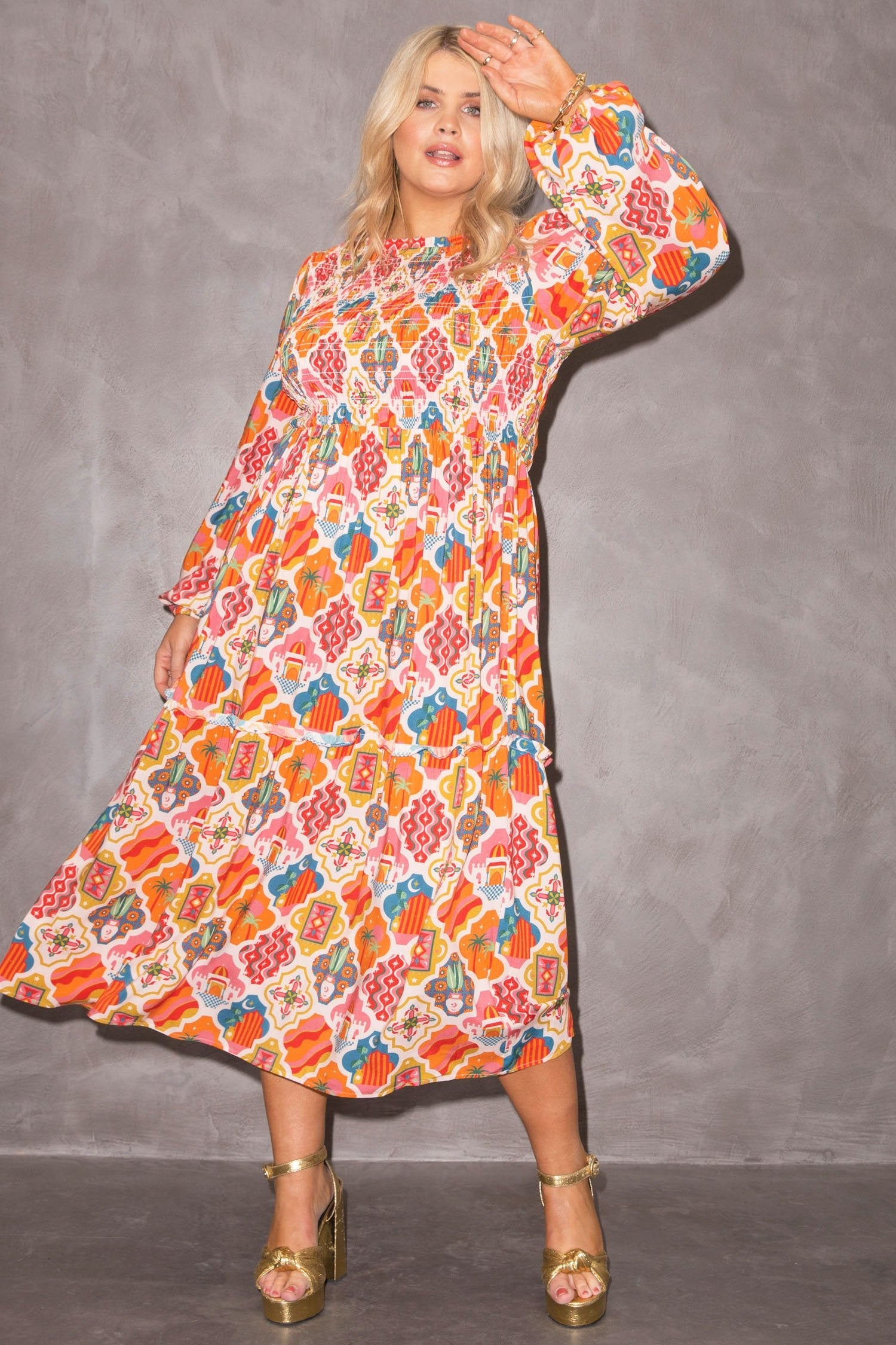 Amina Midi Dress - Curve - nfd-demo-dev