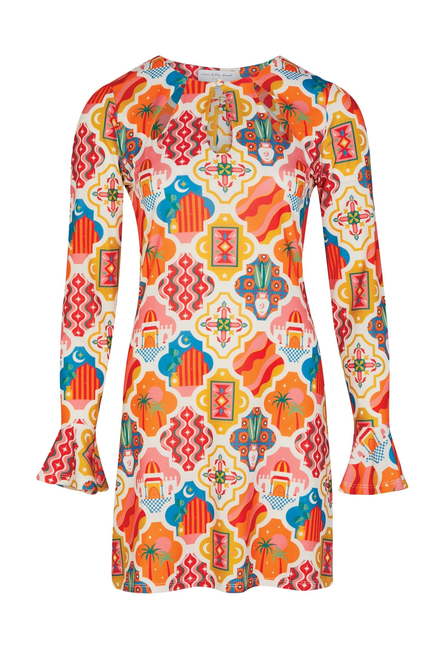 Amina Print Jersey Dress - nfd-demo-dev