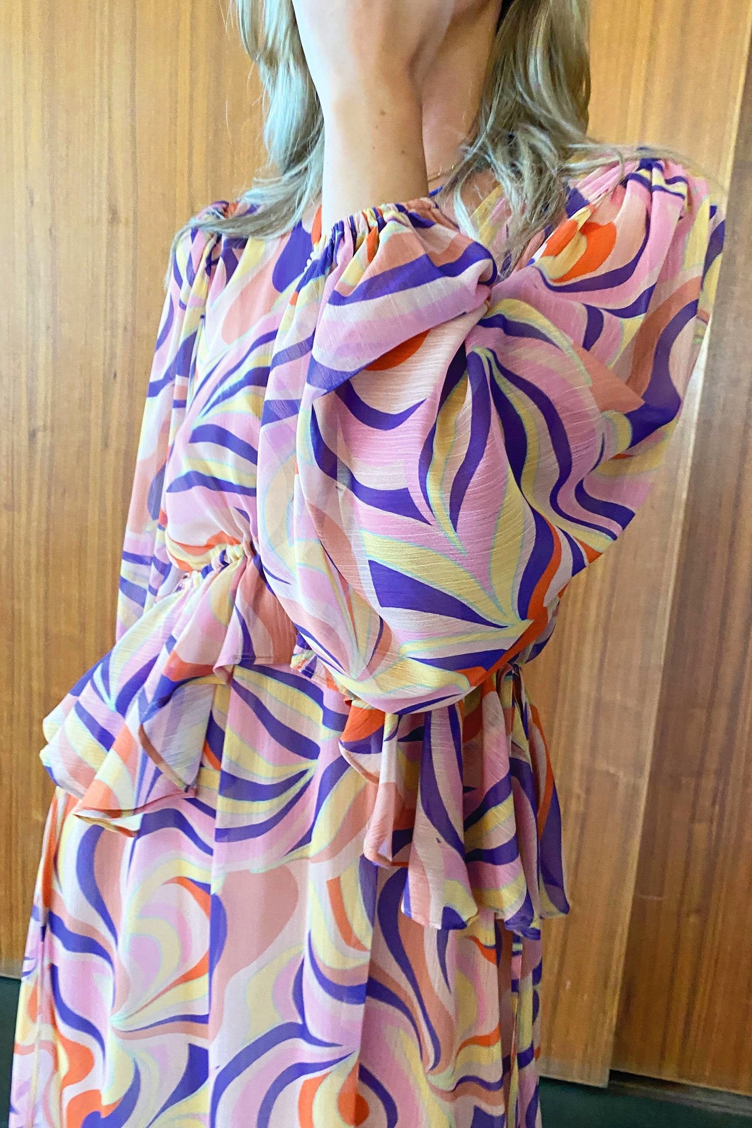 Autumnal Swirl Midi Dress - nfd-demo-dev