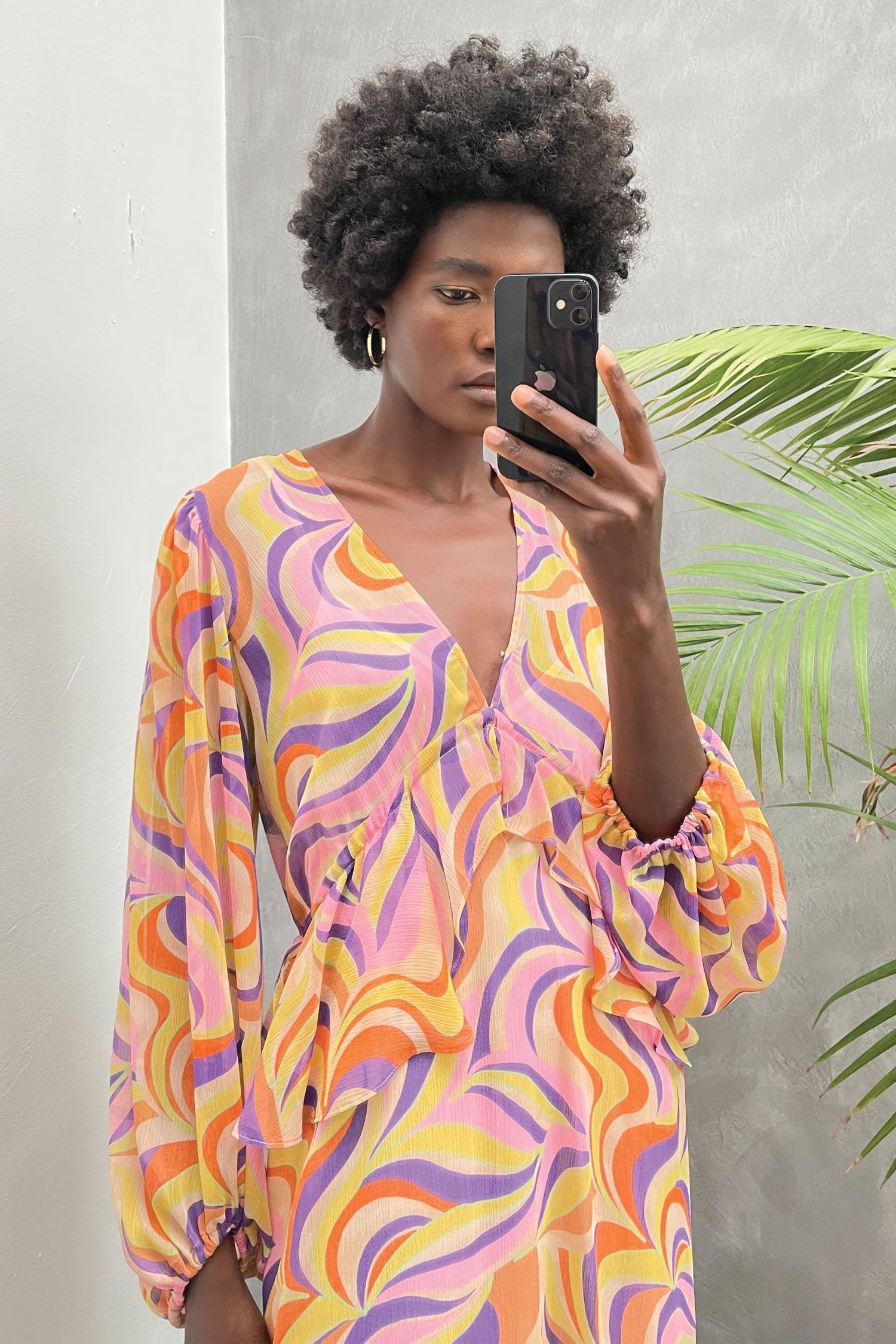 Autumnal Swirl Midi Dress - nfd-demo-dev