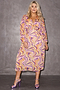 Autumnal Swirl Midi Dress - Curve