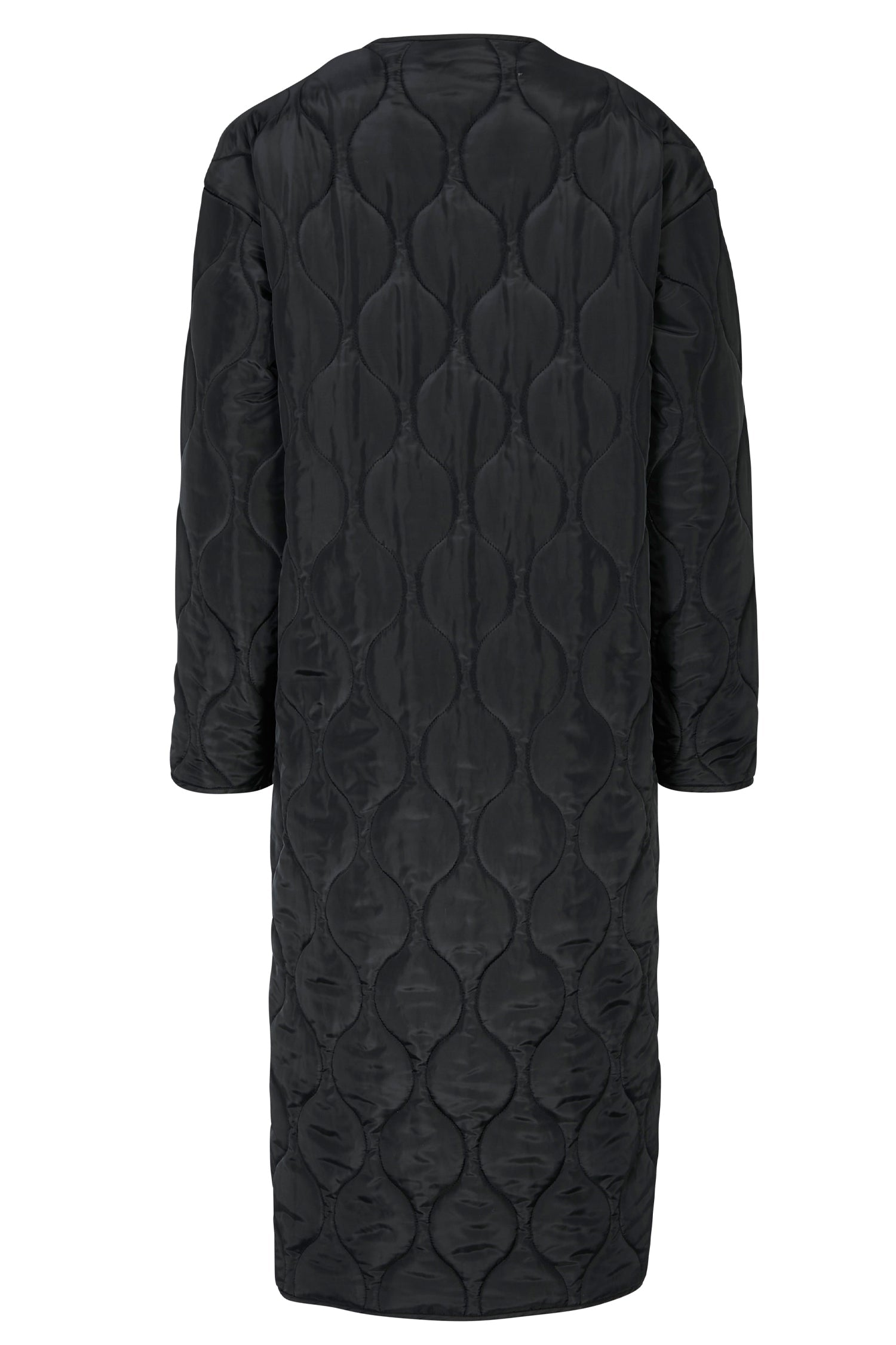 Black And Leopard Reversible Quilted Coat - nfd-demo-dev