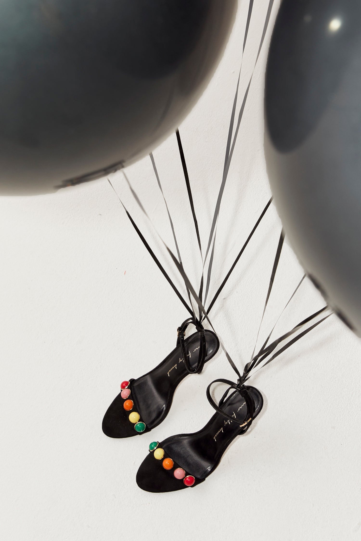 Black Beaded Stiletto Heel - nfd-demo-dev