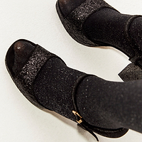 Thumbnail for Black Glitter Chunky Platform Heel - nfd-demo-dev