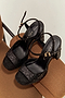 Black Glitter Chunky Platform Heel