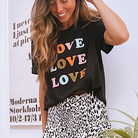 Thumbnail for Black Love, Love, Love T-shirt - nfd-demo-dev