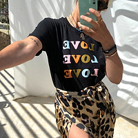Thumbnail for Black Love, Love, Love T-shirt - nfd-demo-dev