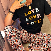 Thumbnail for Black Love, Love, Love T-shirt - nfd-demo-dev