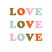 Thumbnail for Black Love, Love, Love T-shirt - nfd-demo-dev