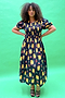 Black Picante Savanna Dress - Curve