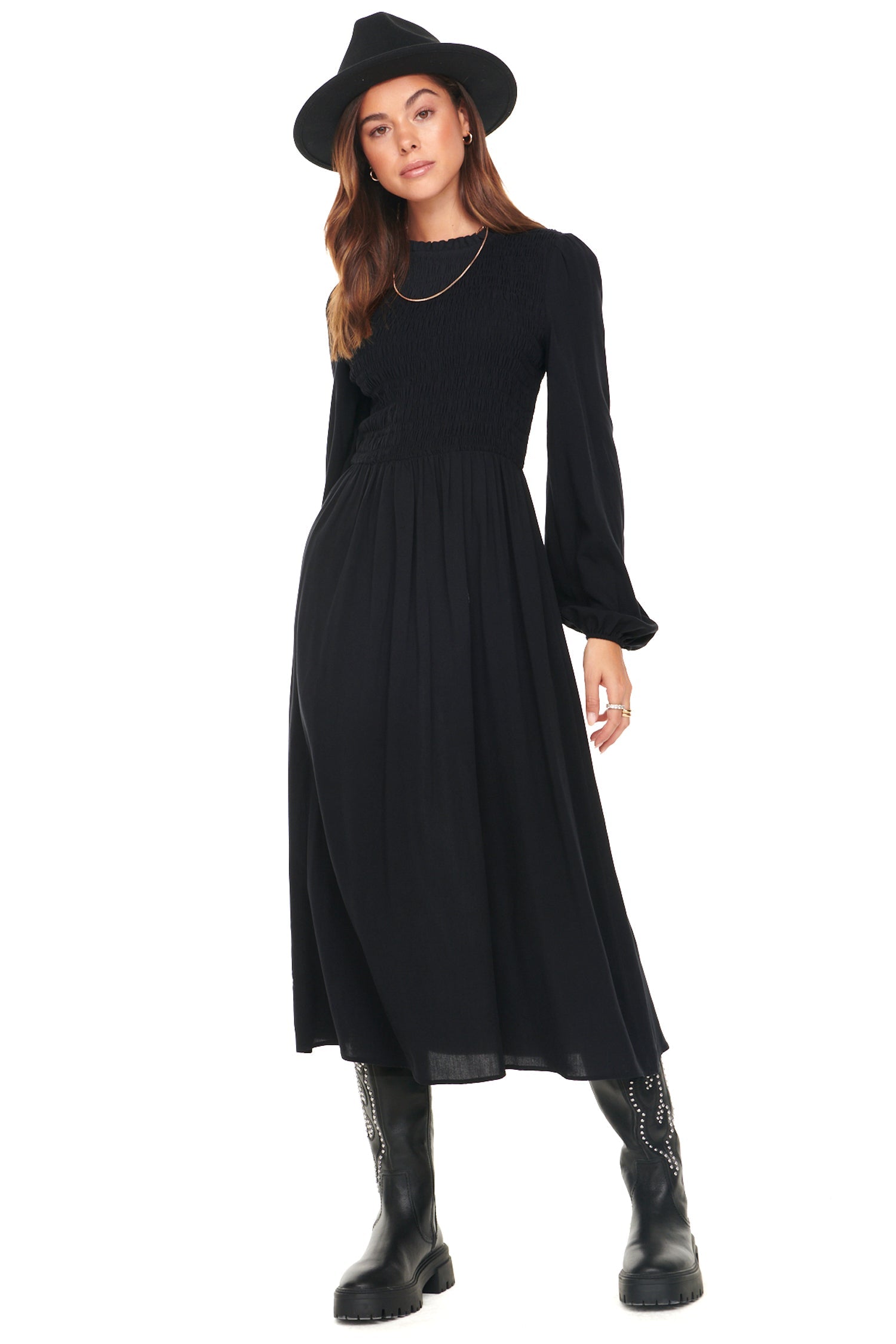 Black Swedish Dress - Petite - nfd-demo-dev