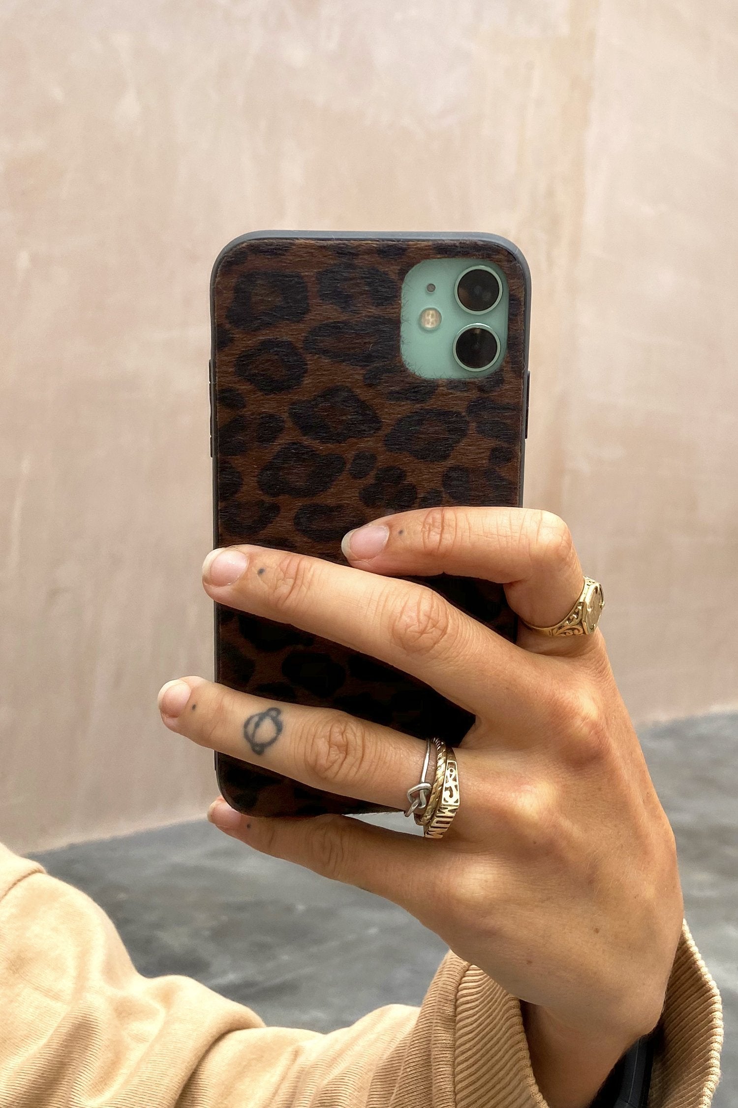 Black Textured Leopard IPhone Case - nfd-demo-dev