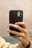Thumbnail for Black Textured Leopard IPhone Case - nfd-demo-dev