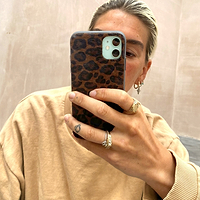 Thumbnail for Black Textured Leopard IPhone Case - nfd-demo-dev