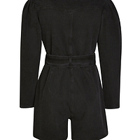 Thumbnail for Black Wash Denim Playsuit - nfd-demo-dev