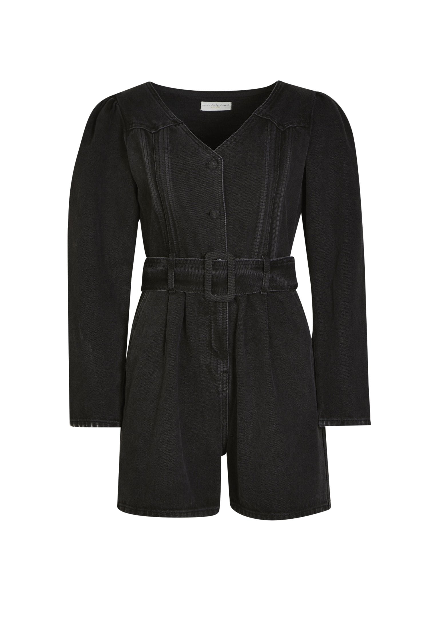 Black Wash Denim Playsuit - nfd-demo-dev