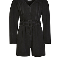 Thumbnail for Black Wash Denim Playsuit - nfd-demo-dev