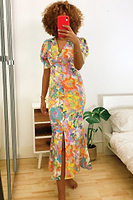 Thumbnail for Blossom Short Sleeve Lindos Dress - nfd-demo-dev