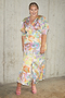 Blossom Short Sleeve Lindos Dress - Curve