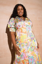 Blossom Short Sleeve Lindos Dress - Curve