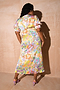 Blossom Short Sleeve Lindos Dress - Curve