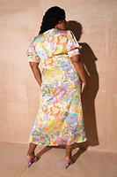 Thumbnail for Blossom Short Sleeve Lindos Dress - Curve - nfd-demo-dev