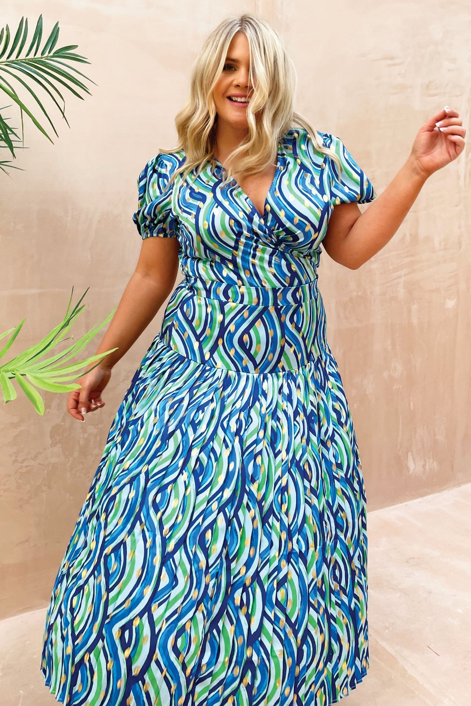 Blue Rainbow Beatrice Skirt - Curve - nfd-demo-dev