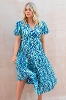 Thumbnail for Blue Rainbow Beatrice Skirt - Curve - nfd-demo-dev