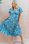 Blue Rainbow Beatrice Skirt - Curve