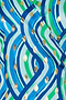 Blue Rainbow Wrap Top