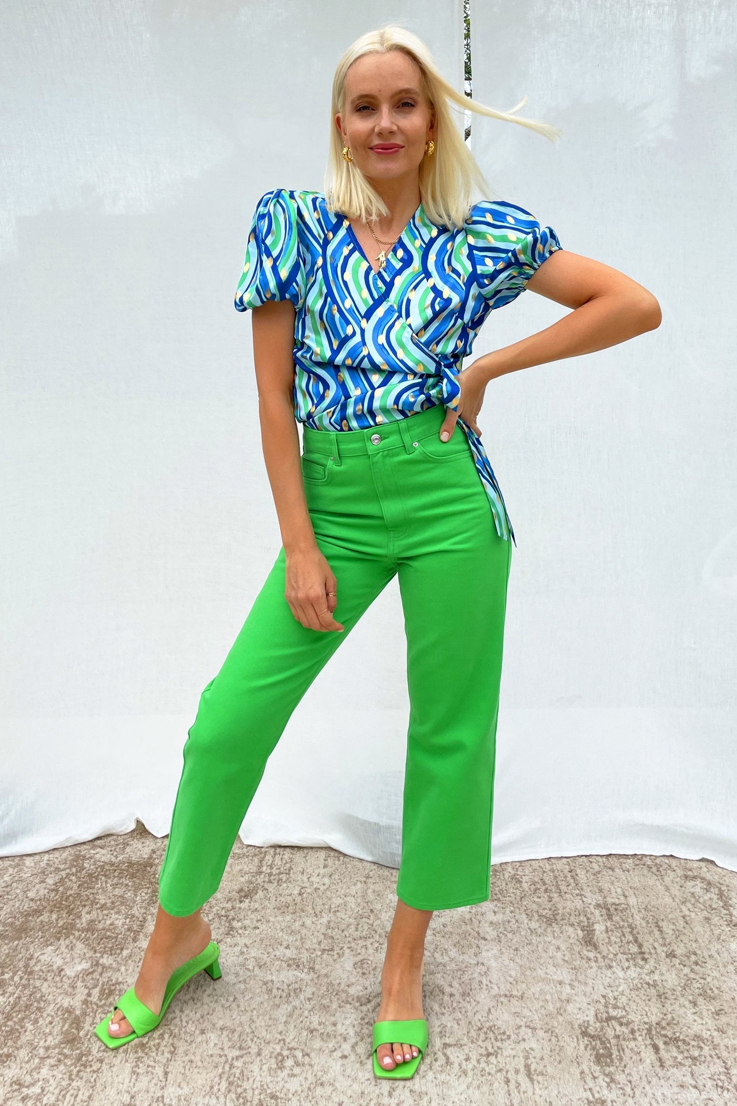Blue Rainbow Wrap Top - nfd-demo-dev